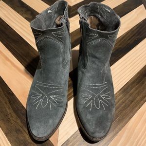 Lucky Brand Floriniah Western Suede Booties